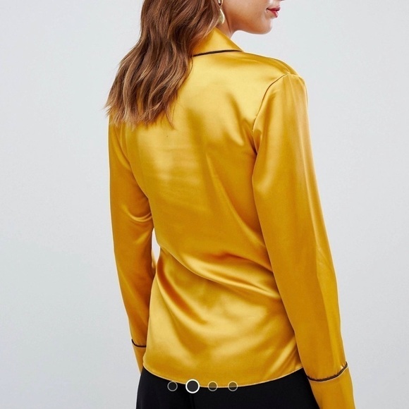 Shiny PJ wrap top - Picture 3 of 9